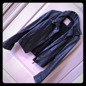 AllSaints black leather jacket size 10 (UK)/ 6 US
